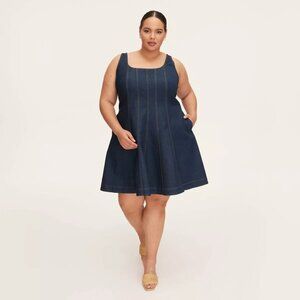 kate spade new york x Target Size 24 Women's Denim Seamed Mini Dress
